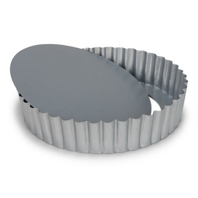 Patisse Quicheform mit losem Boden 25 cm Stahl silber