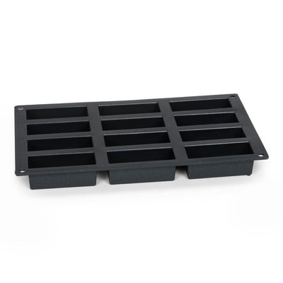 Patisse Patisse Mini -Kuchen Form 12 Vaks 29x17 cm schwarzes Silikon