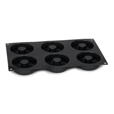 Patisse Patisse Donut Form 6 FOMPARS 29x17 cm Schwarzes Silikon