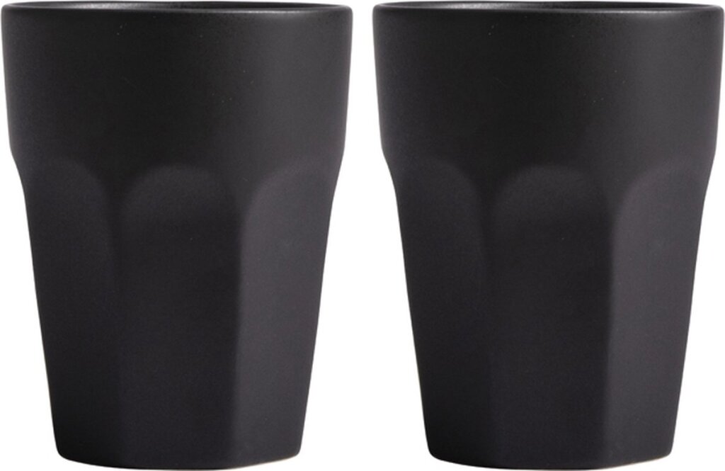 Gusta Gusta Becher Set von 2 Teilen 220 ml schwarz