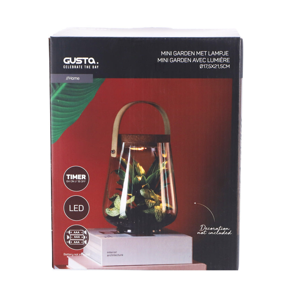 Gusta Gusta Mini Garden mit Licht 21,5 cm