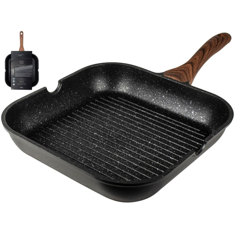 Gusta Gusta Granito Fuerte Stone Grill Pfanne 28 cm schwarzbraun