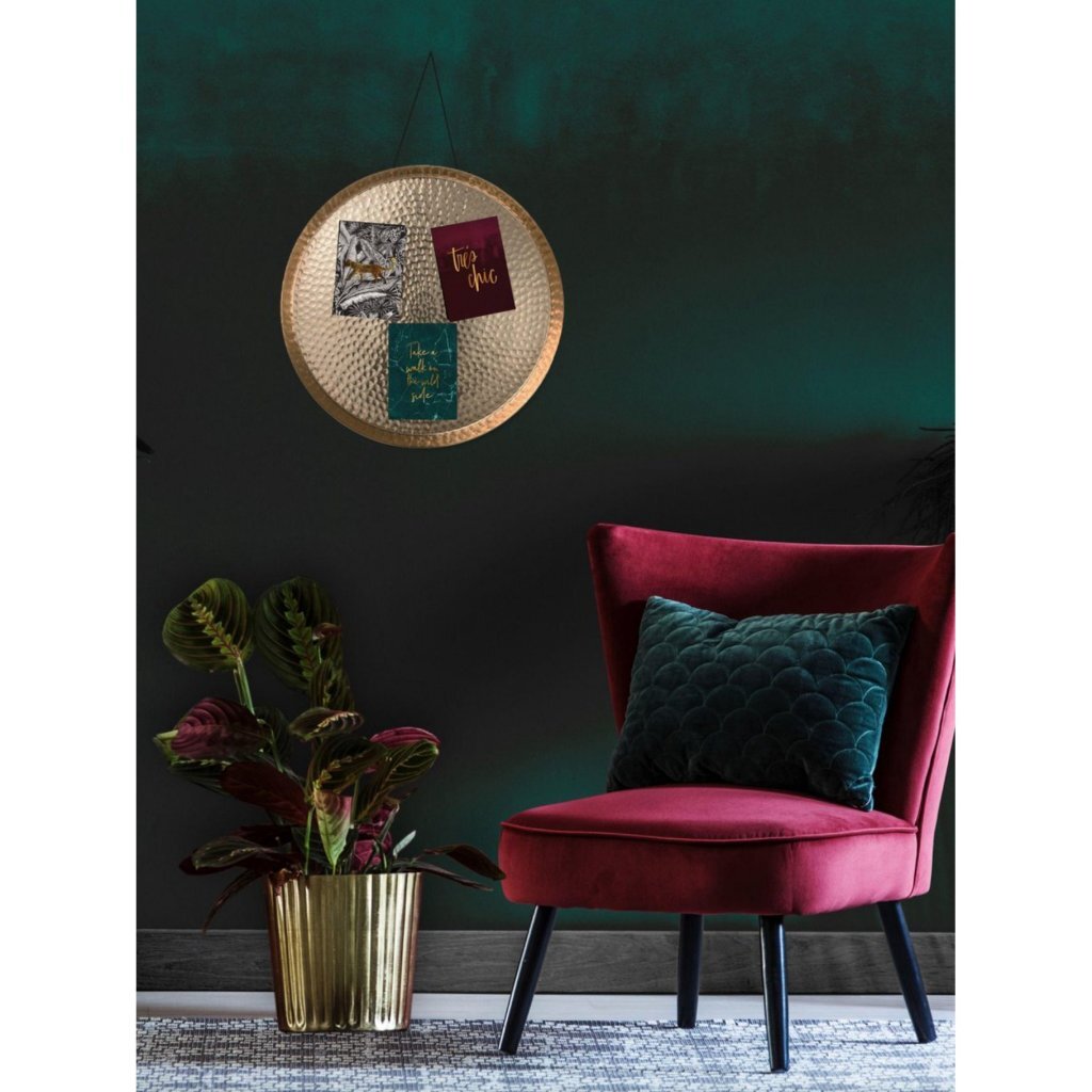 Gusta -Wand- und Dekorationsskala Gold 38 cm