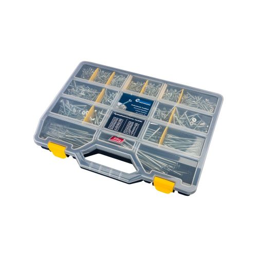 Proftec Sortimentskoffer große Spanplattenschrauben VZ PK + Schneidspitze Torx Tx20 (+ Bit) – 8900.01.00110