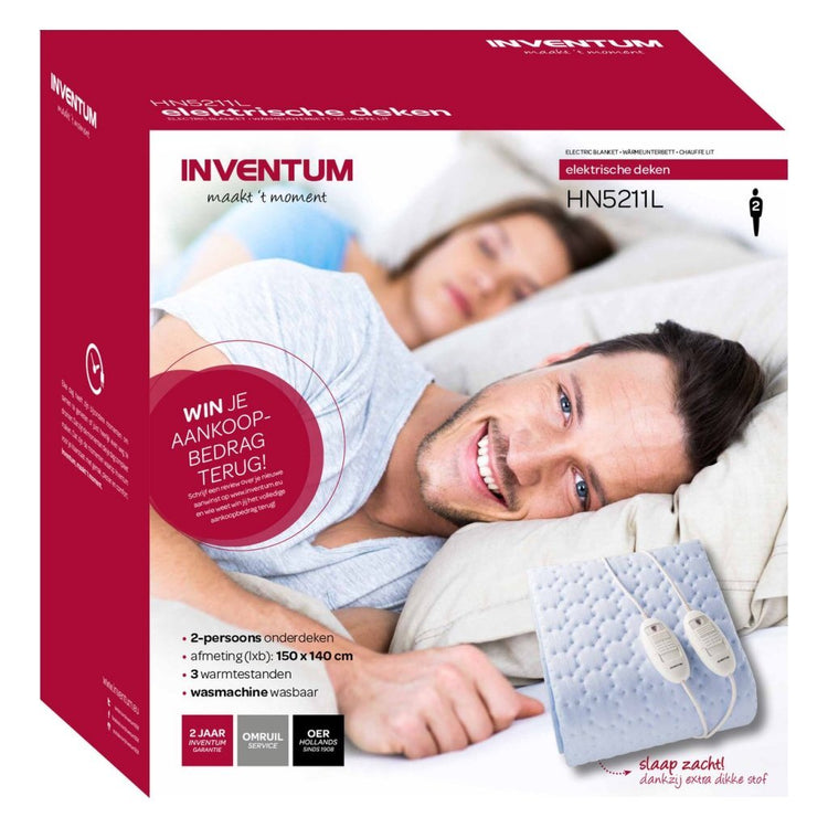 Inventum Heizdecke für 2 Personen 150x140 cm