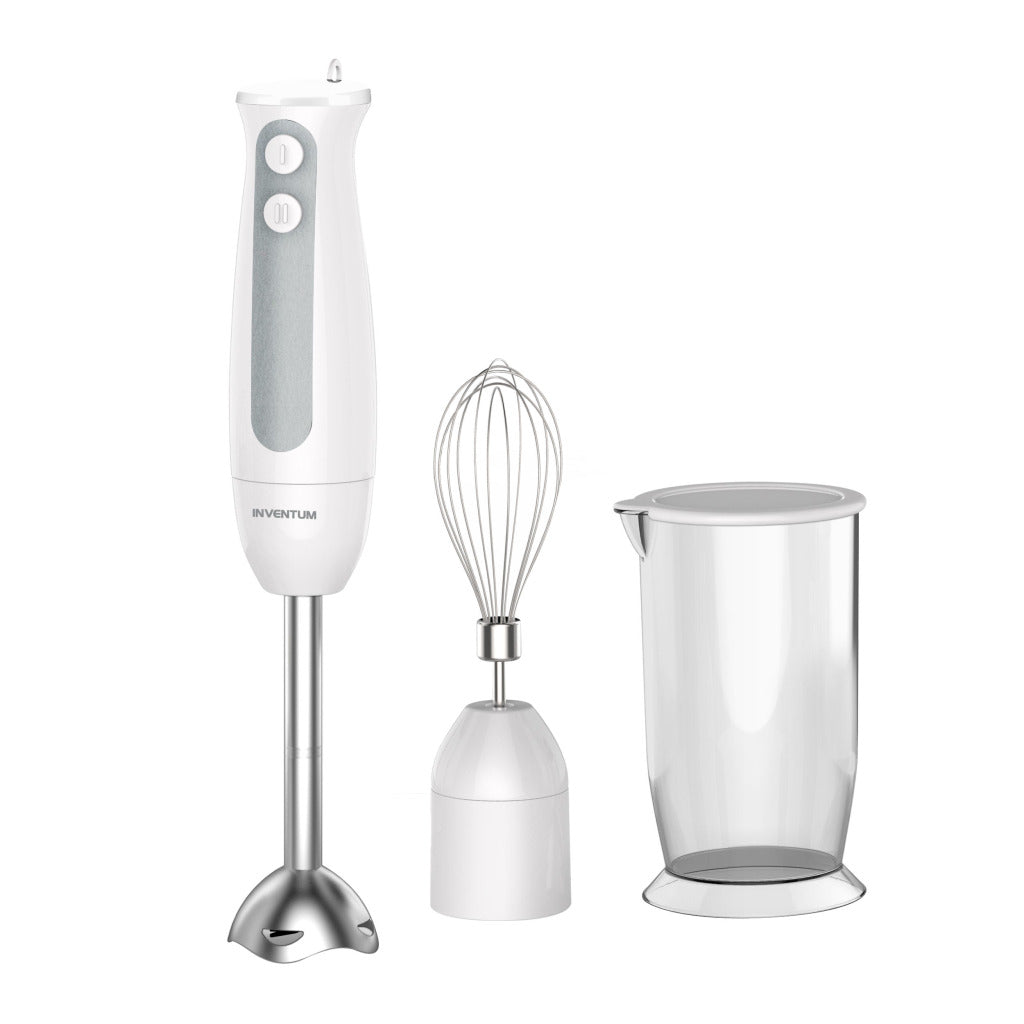 Inventum mx201s Stabmixer-Set 400 W, Edelstahl, weiß