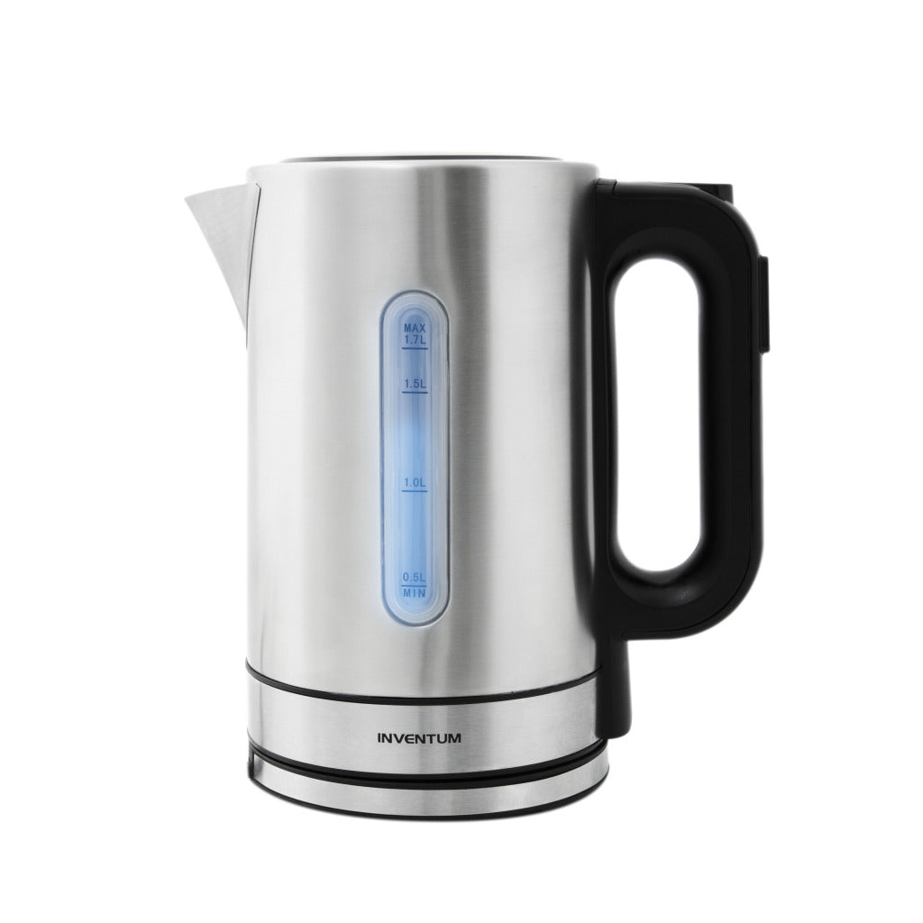 Inventum Inventum hw817d schnaderloser Wasserkocher 2200W 1,7L Edelstahl Schwarz