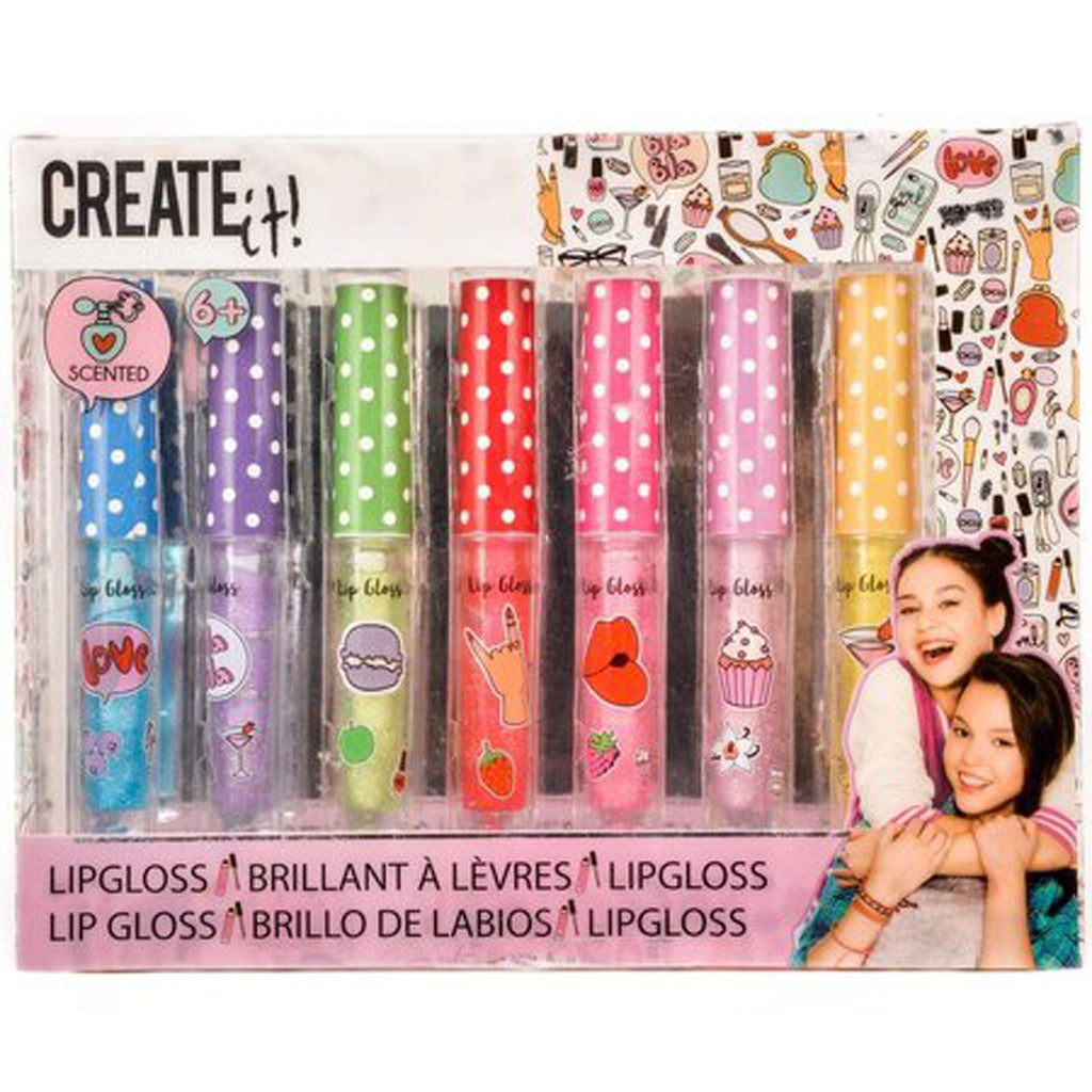 Erstelle es! Schönheit Lipgloss Duft Glitter, 7st.