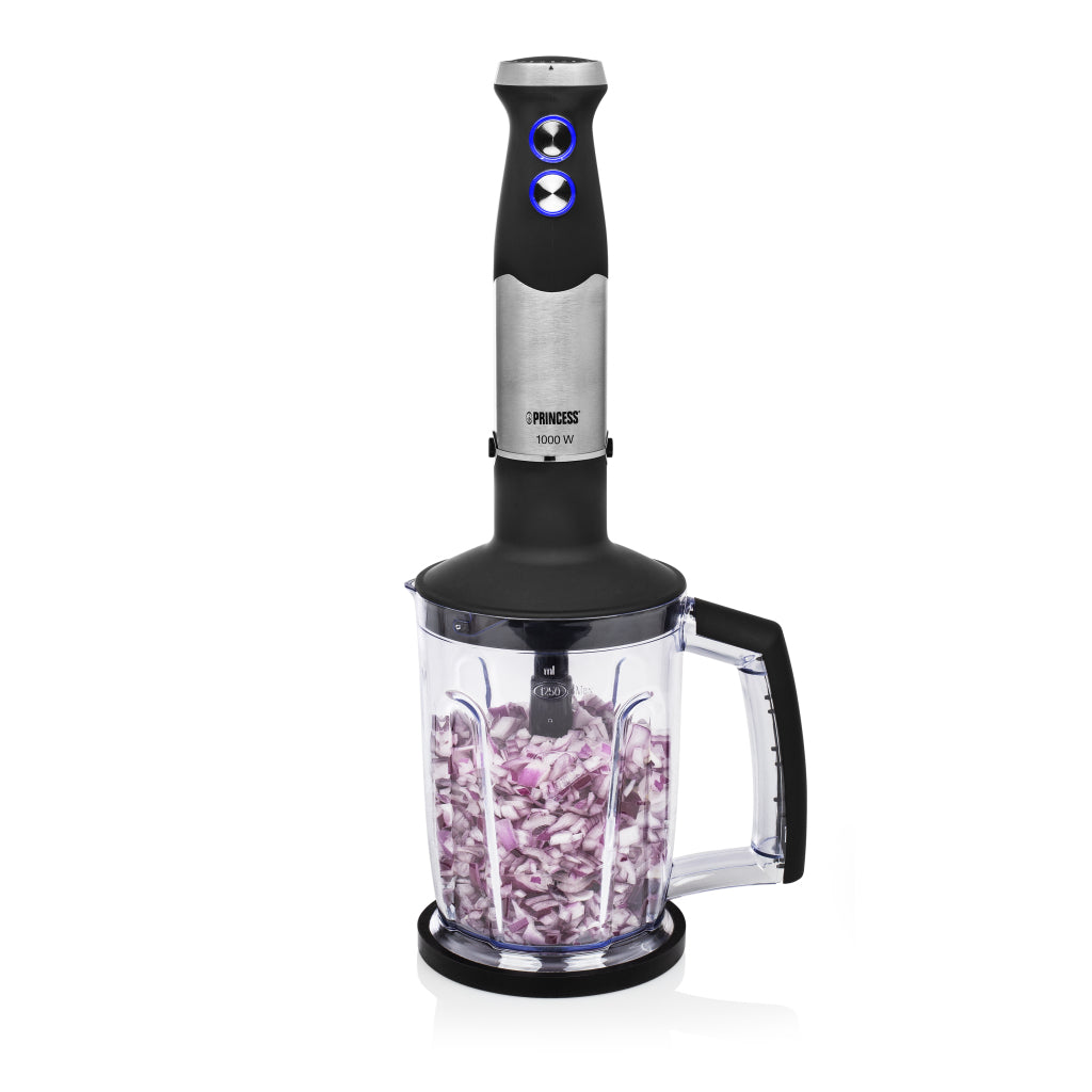 Princess 221221 Stabmixer-Set aus schwarzem Edelstahl