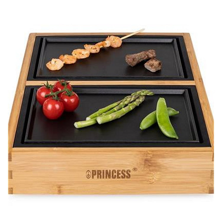 Princess 104040 Dinner4 All Pure Gourmet-Set aus schwarzem Bambus