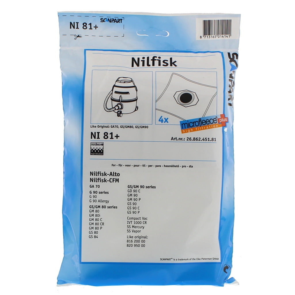 ScanPart ScanPart Staubbeutel NILFISK GS80-90 MICRO EN
