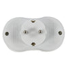 Scanpart zwei -Way -Stecker mit geerdetem Weiß