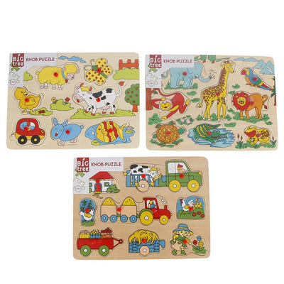 Großer Baum Baum Holz Knopf Puzzle