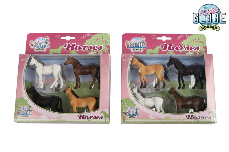 Kinder Globe Globe Horses, 4st. 1:32