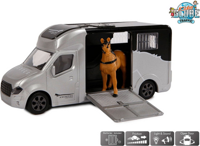 Kids Globe sterbe Pferdwagen mit Licht und Klang grau