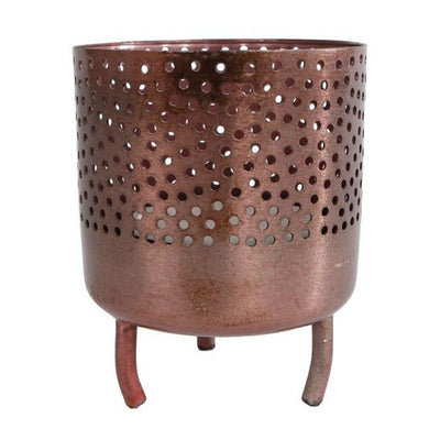 Geschenke Amsterdam Geschenke Amsterdam Metal Teelight Halter Luca 10x8 cm Kupfer
