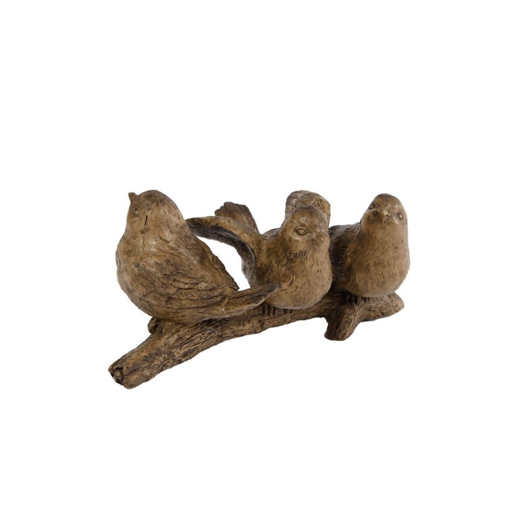 Geschenke Amsterdam Geschenke Amsterdam Skulptur 3 Vögel am Zweig 14x7 cm