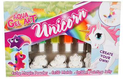 Einhorn 3D -Aqua -Gel -Zahlen machen Set