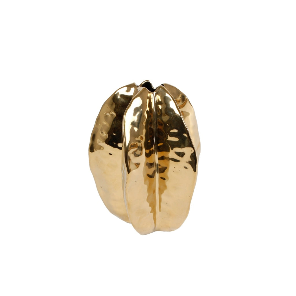 Verschiedene Vase Gold Carambola Erdgeschoss 12.5x12.5x15,5 cm
