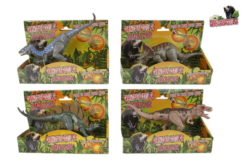 Dinoworld Dinosaurier mit beweglichen Teilen 17-19cm