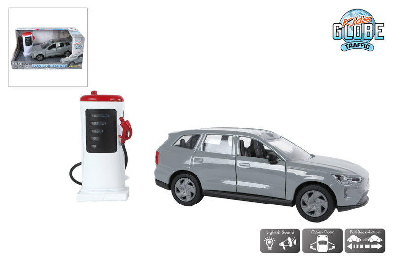 Kinder-Globus Volvo EX90 mit Ladestation