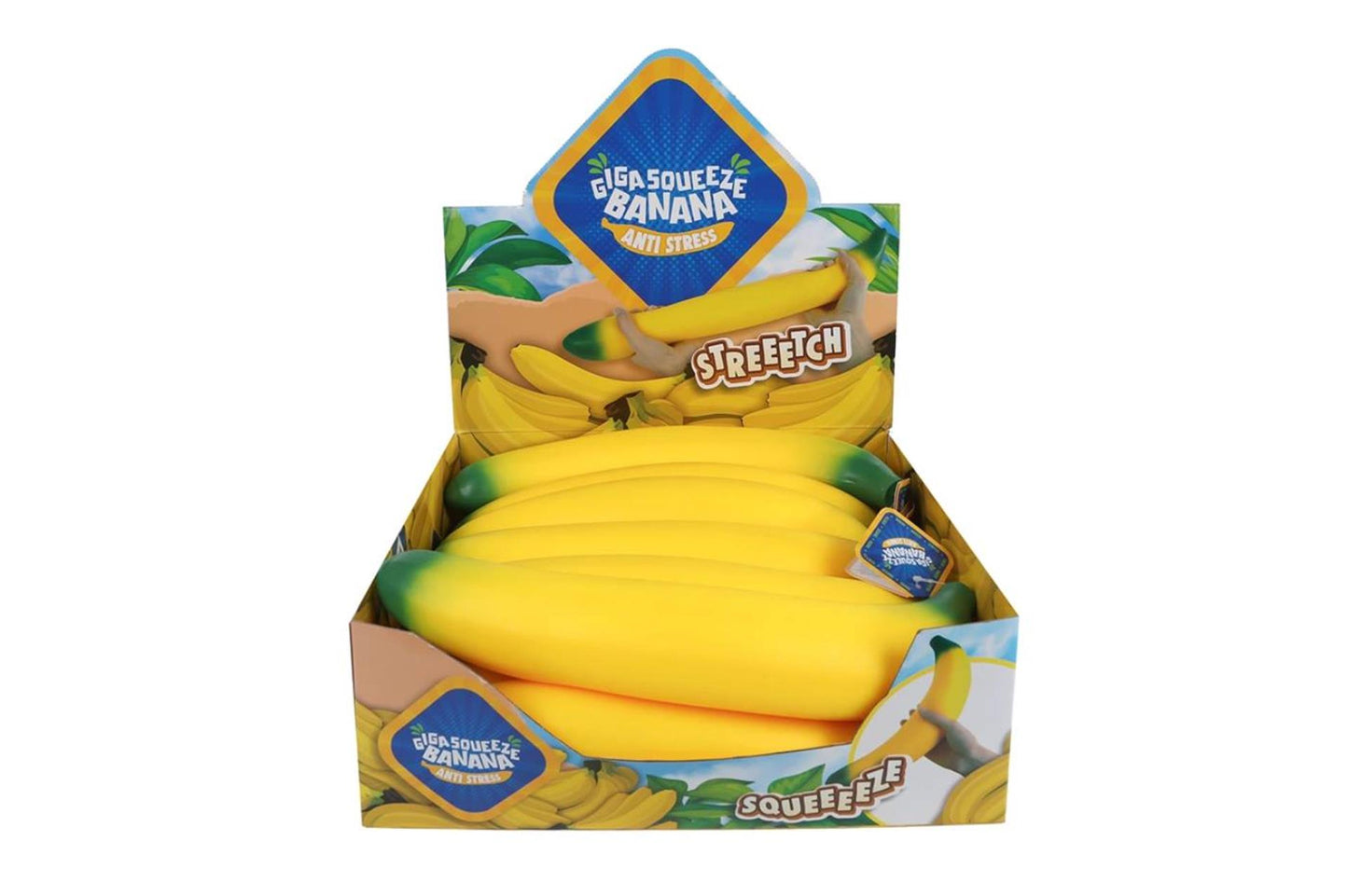 Riesen-Bananenpresse Anti-Stress 37cm