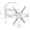 Cavus Cavus Wme102 Voller TV -Wandhalterung aus 23 Zoll schwarzer Bildschirme