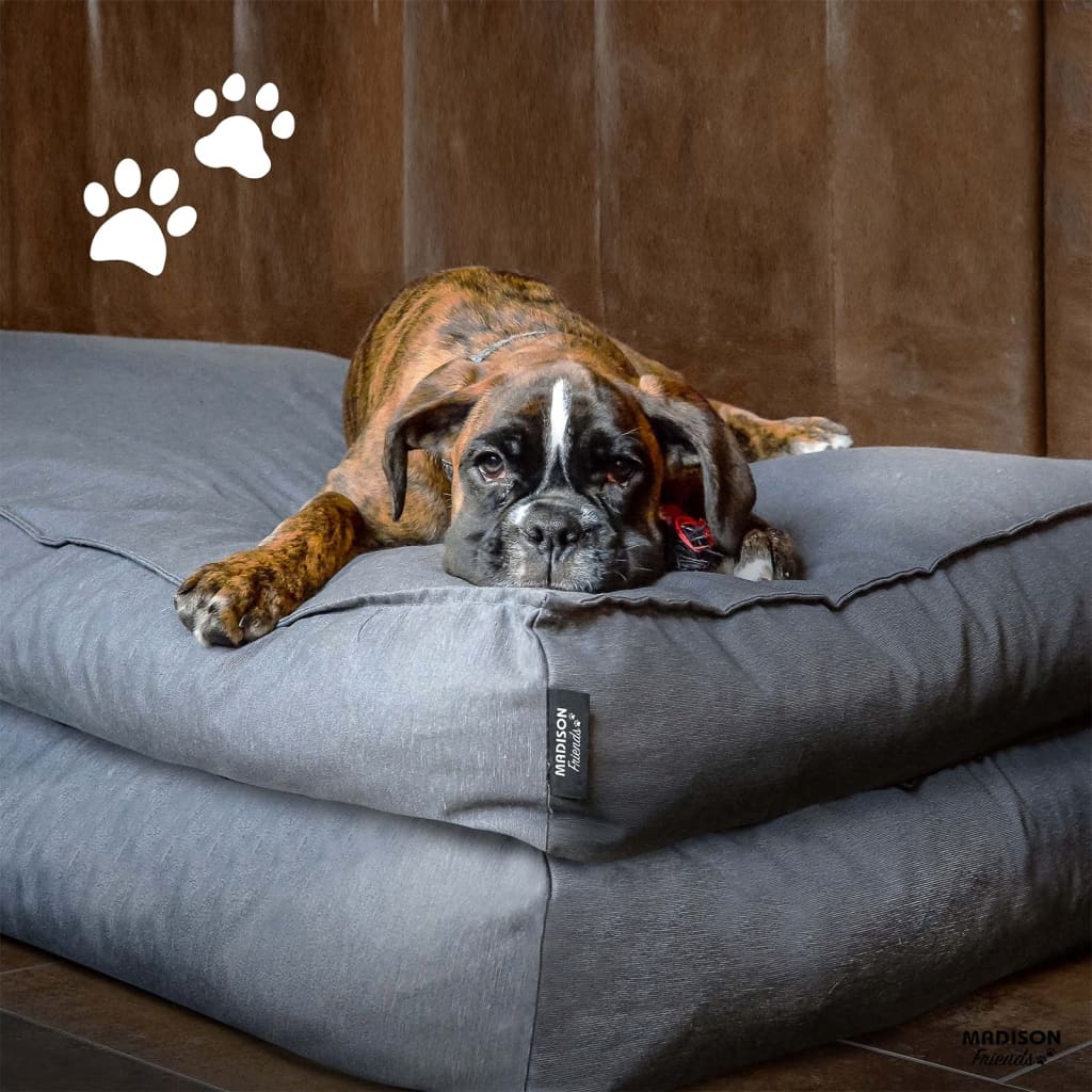 Madison Dog Kissen Panama 120x90x15 cm Grau
