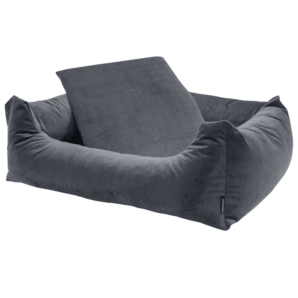 Madison Hundekorb Velvet 80x67x22 cm Grau