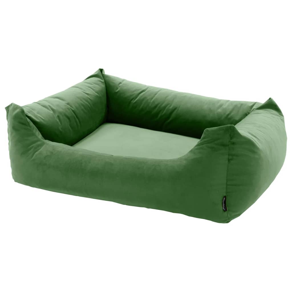Madison Hundebett Samt 80x67x22 cm Grün
