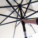 Madison Parasol Denia 200x200 cm Taupe - afbeelding 2