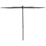 Madison Balkon Parasol Sonnenwelle 270x150 cm hellgrau - afbeelding 2