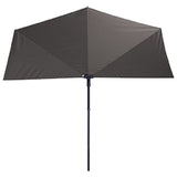 Madison Balkon Parasol Sonnenwelle 270x150 cm hellgrau - afbeelding 3