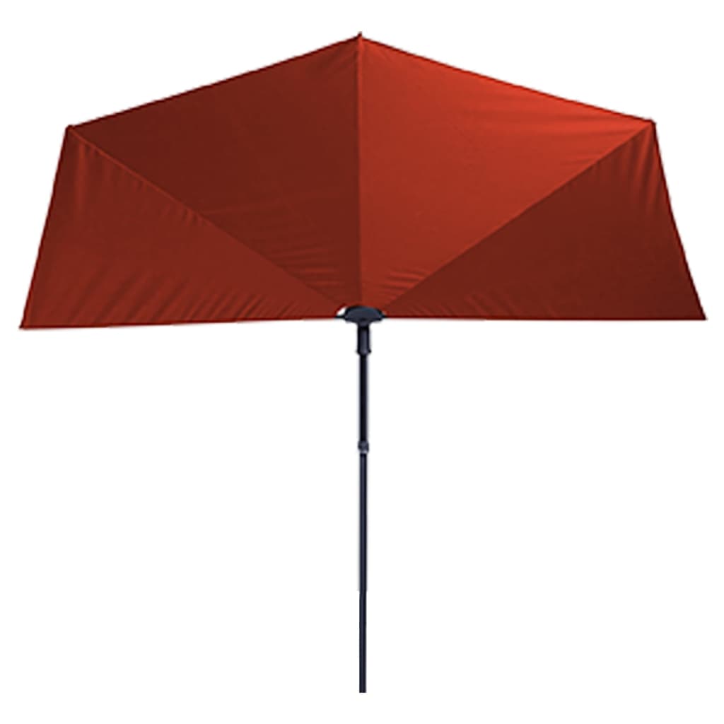 Madison Balkon Parasol Sonnenwelle 270x150 cm Ziegelrot rot