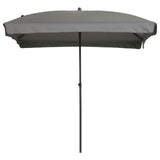 Madison Parasol Patmos luxuriöser rechteckiger 210x140 cm hellgrau - afbeelding 1