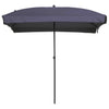 Madison Parasol Patmos luxuriöser rechteckiger 210x140 cm Sapphire Blau