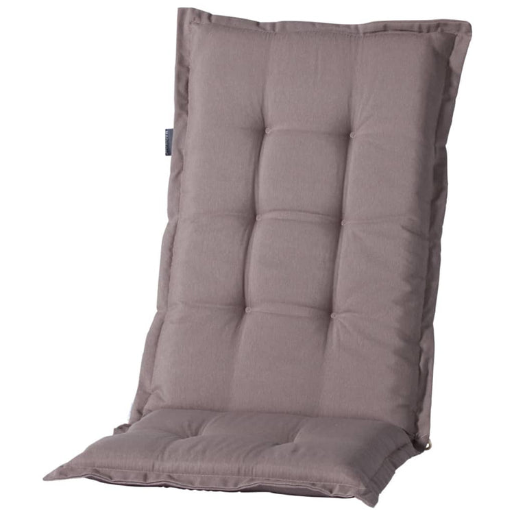 Madison Stuhl Kissen mit hohem Rückenpanama 123x50 cm Taupe