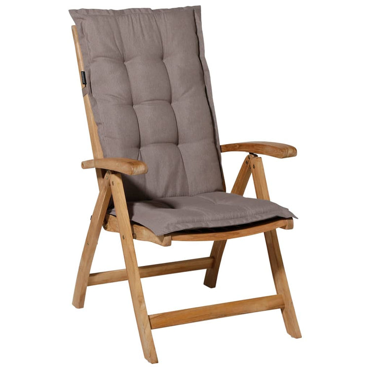 Madison Stuhl Kissen mit hohem Rückenpanama 123x50 cm Taupe