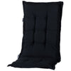 Madison Stuhl Kissen mit hohem Rückenpanama 123x50 cm schwarz