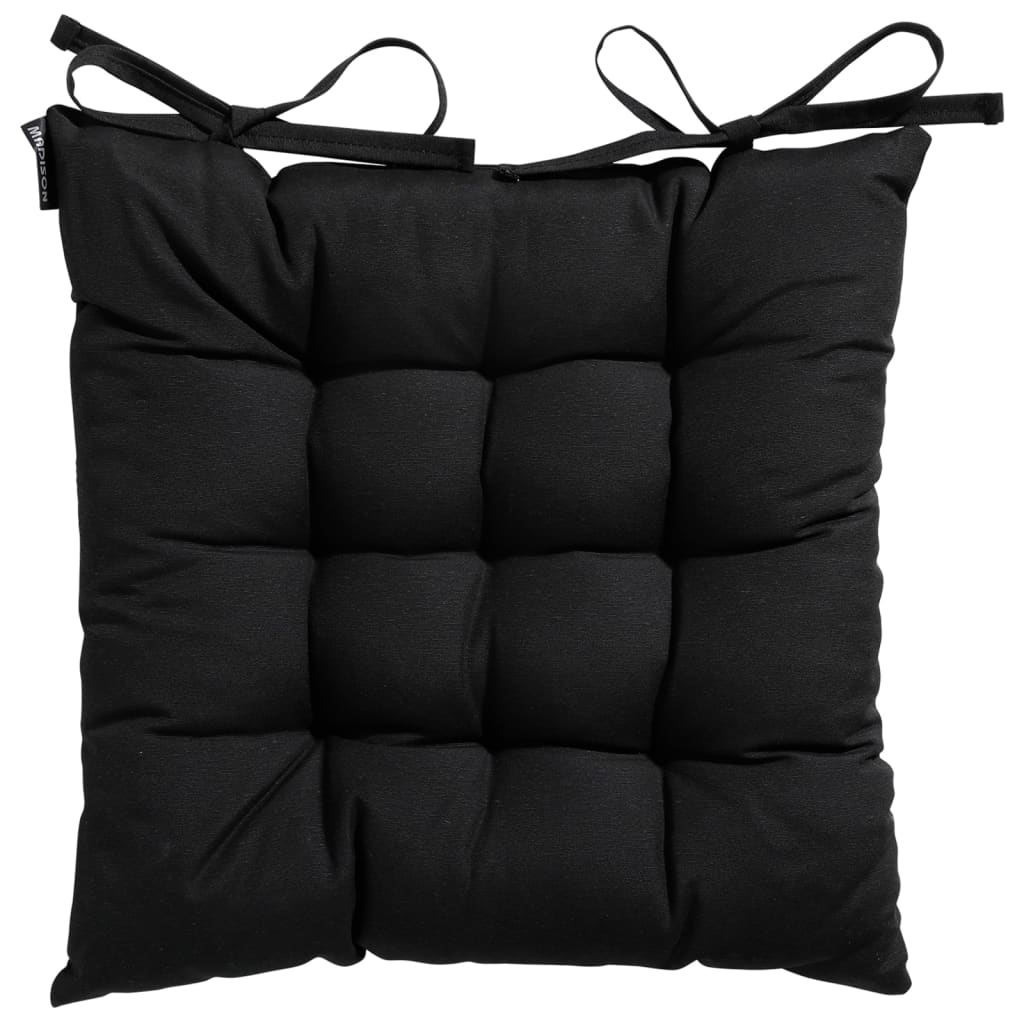 Madison Sitzkissen Panama 46x46 cm schwarz