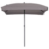 Madison Parasol Patmos luxuriöser rechteckiger 210x140 cm Taupe
