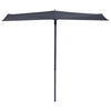 Madison Balkon Parasol Sonnenwelle 270x150 cm Grau Pac3p014