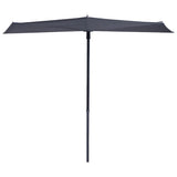 Madison Balkon Parasol Sonnenwelle 270x150 cm Grau Pac3p014 - afbeelding 1