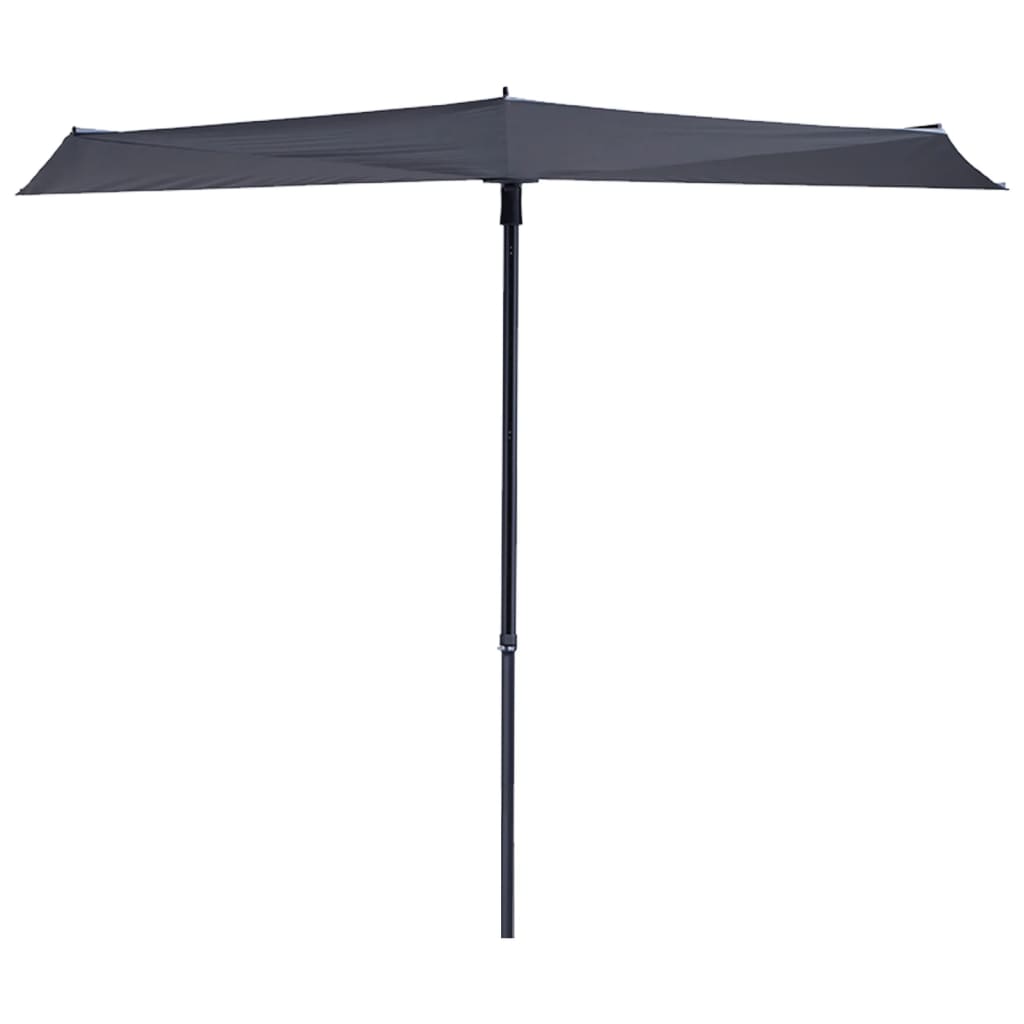 Madison Balkon Parasol Sonnenwelle 270x150 cm Grau Pac3p014