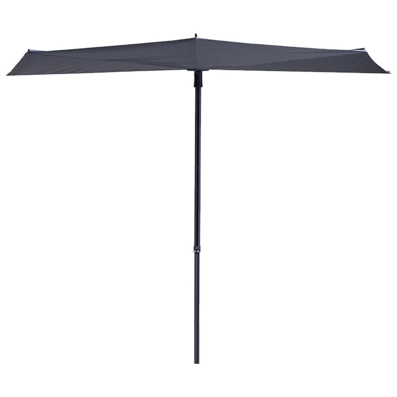 Madison Balkon Parasol Sonnenwelle 270x150 cm Grau Pac3p014