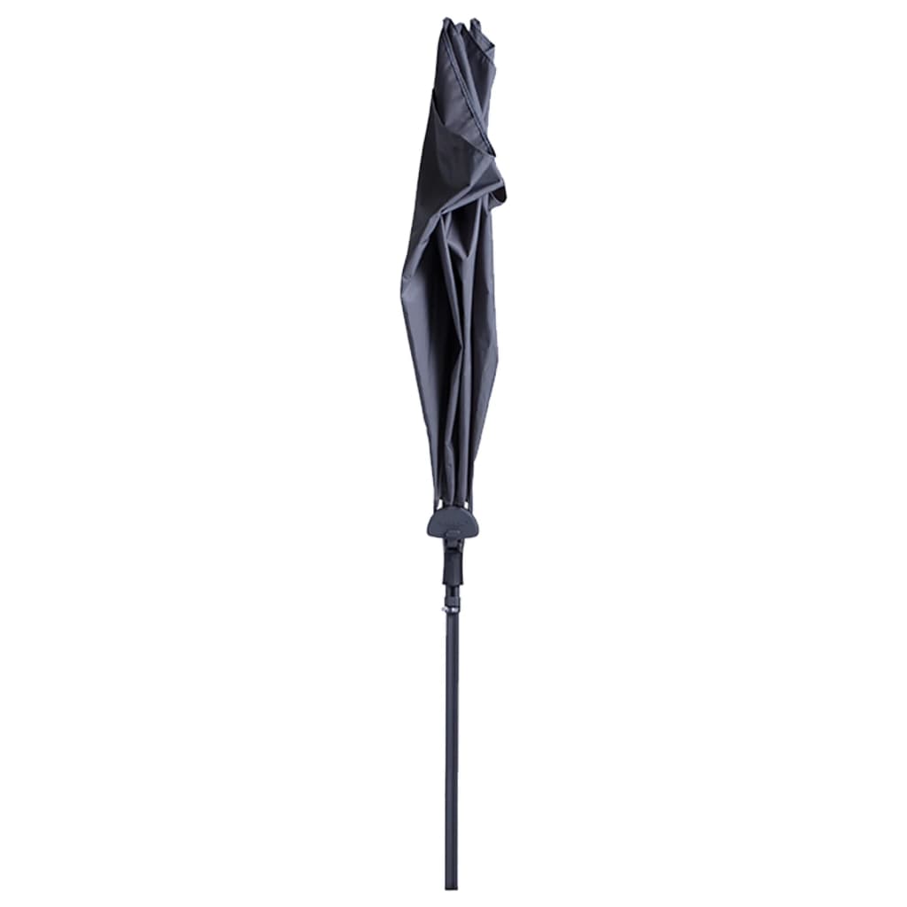 Madison Balkon Parasol Sonnenwelle 270x150 cm Grau Pac3p014
