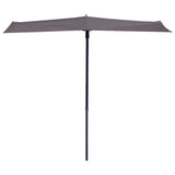 Madison Balkon Parasol Sonnenwelle 270x150 cm Taupe Pac3p015 - afbeelding 1