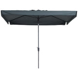 Madison Parasol Delos Luxus 300x200 cm Pac5p014 Grau - afbeelding 1