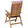 Madison Stuhl Kissen mit hohem Rückenpanama 123x50 cm weiches Rosa