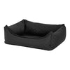 Madison Dog Basket Skai Check 80x67x22 cm Grau
